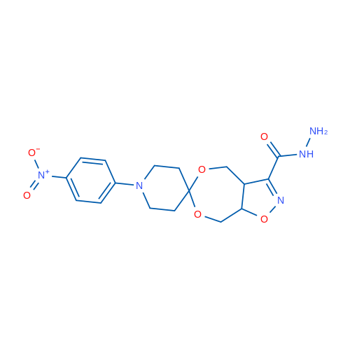1'-(4-Nitrophenyl)-3a,4,8,8a-tetrahydrospiro[[1,3]dioxepino[5,6-d][1,2]oxazole-6,4'-piperidine]-3-carbohydrazide 1g