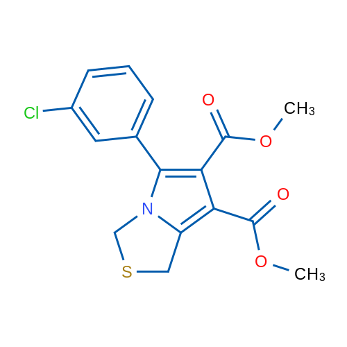 6,7-Dimethyl 5-(3-chlorophenyl)-1H,3H-pyrrolo[1,2-c][1,3]thiazole-6,7-dicarboxylate 1g