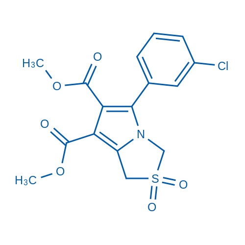 Dimethyl 5-(3-chlorophenyl)-1H,3H-pyrrolo[1,2-c]thiazole-6,7-dicarboxylate 2,2-dioxide 1g