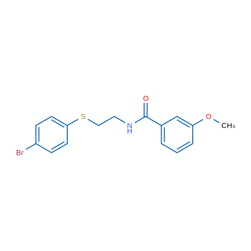 N-{2-[(4-bromophenyl)sulfanyl]ethyl}-3-methoxybenzamide 1g
