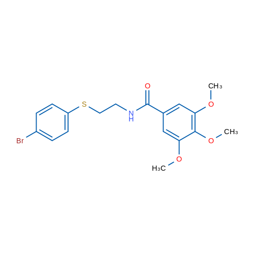 N-{2-[(4-bromophenyl)sulfanyl]ethyl}-3,4,5-trimethoxybenzamide 1g