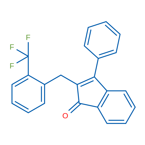 3-Phenyl-2-{[2-(trifluoromethyl)phenyl]methyl}-1H-inden-1-one 1g