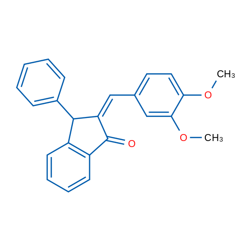 (2Z)-2-[(3,4-Dimethoxyphenyl)methylidene]-3-phenyl-2,3-dihydro-1H-inden-1-one 1g