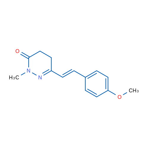 6-[(E)-2-(4-Methoxyphenyl)ethenyl]-2-methyl-2,3,4,5-tetrahydropyridazin-3-one 1g