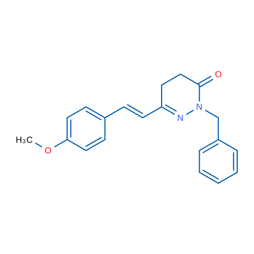 2-Benzyl-6-[(E)-2-(4-methoxyphenyl)ethenyl]-2,3,4,5-tetrahydropyridazin-3-one 1g
