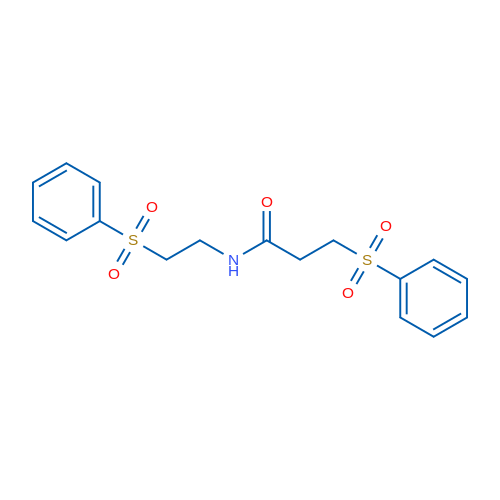 3-(Benzenesulfonyl)-N-[2-(benzenesulfonyl)ethyl]propanamide 1g