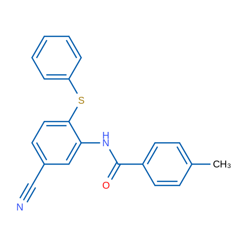 N-[5-Cyano-2-(phenylsulfanyl)phenyl]-4-methylbenzamide 10mg
