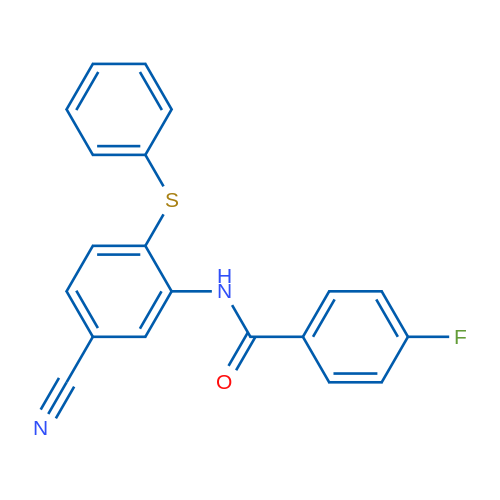 N-[5-Cyano-2-(phenylsulfanyl)phenyl]-4-fluorobenzamide 1g
