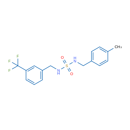 {[(4-methylphenyl)methyl]sulfamoyl}({[3-(trifluoromethyl)phenyl]methyl})amine 1g