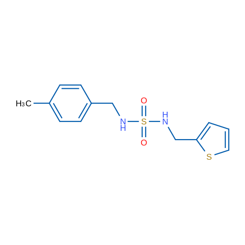{[(4-methylphenyl)methyl]sulfamoyl}[(thiophen-2-yl)methyl]amine 1g