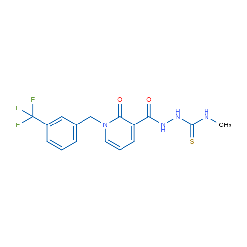 N-[(Methylcarbamothioyl)amino]-2-oxo-1-{[3-(trifluoromethyl)phenyl]methyl}-1,2-dihydropyridine-3-carboxamide 1g