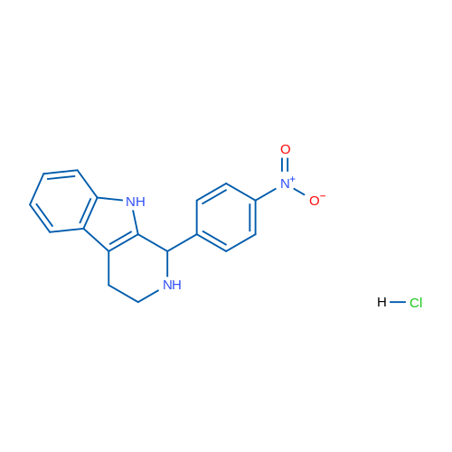 1-(4-Nitrophenyl)-2,3,4,9-tetrahydro-1H-pyrido[3,4-b]indole hydrochloride 5g