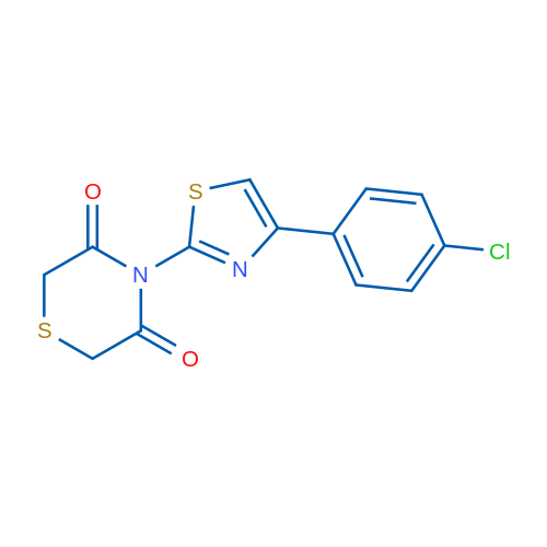4-[4-(4-Chlorophenyl)-1,3-thiazol-2-yl]thiomorpholine-3,5-dione 1g