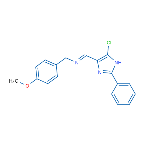 (E)-[(5-Chloro-2-phenyl-1H-imidazol-4-yl)methylidene][(4-methoxyphenyl)methyl]amine 1g