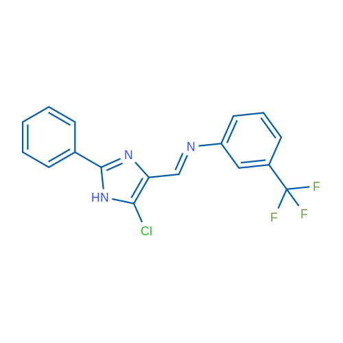 (1E)-1-(5-Chloro-2-phenyl-1H-imidazol-4-yl)-N-[3-(trifluoromethyl)phenyl]methanimine 1g