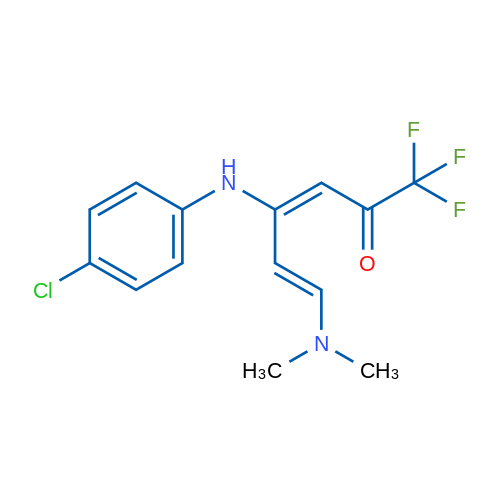 (3E,5E)-4-[(4-Chlorophenyl)amino]-6-(dimethylamino)-1,1,1-trifluorohexa-3,5-dien-2-one 1g