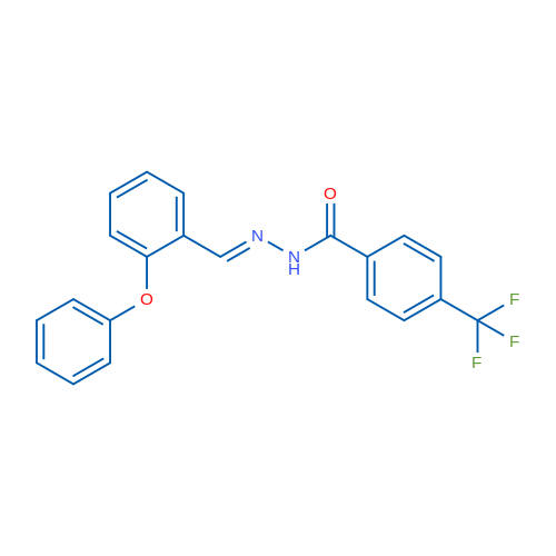 N'-[(1E)-(2-Phenoxyphenyl)methylidene]-4-(trifluoromethyl)benzohydrazide 1g