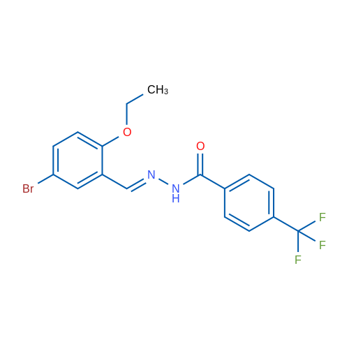 N'-[(1E)-(5-Bromo-2-ethoxyphenyl)methylidene]-4-(trifluoromethyl)benzohydrazide 1g