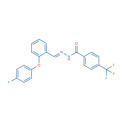 N'-[(1E)-[2-(4-Fluorophenoxy)phenyl]methylidene]-4-(trifluoromethyl)benzohydrazide 1g