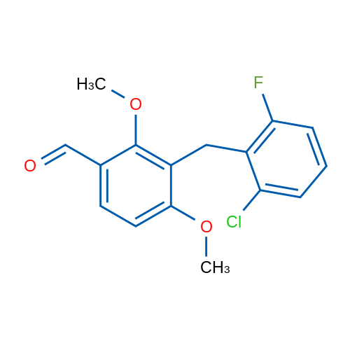 3-[(2-Chloro-6-fluorophenyl)methyl]-2,4-dimethoxybenzaldehyde 1g