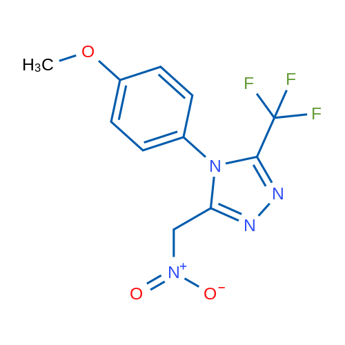 4-(4-Methoxyphenyl)-3-(nitromethyl)-5-(trifluoromethyl)-4H-1,2,4-triazole 1g