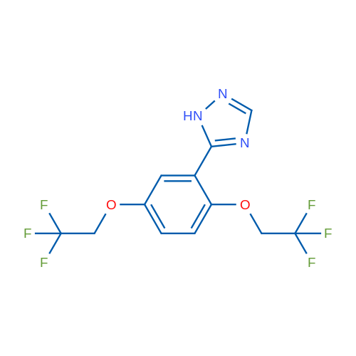 5-[2,5-Bis(2,2,2-trifluoroethoxy)phenyl]-1H-1,2,4-triazole 1g