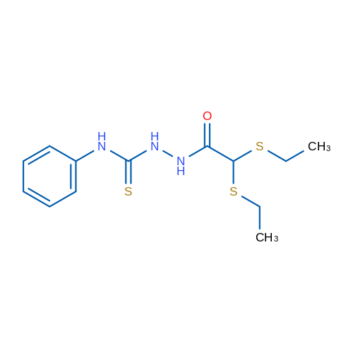2,2-Bis(ethylsulfanyl)-N-[(phenylcarbamothioyl)amino]acetamide 1g