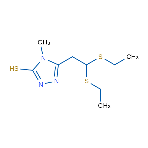 5-[2,2-Bis(ethylsulfanyl)ethyl]-4-methyl-4H-1,2,4-triazole-3-thiol 1g