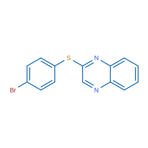 2-[(4-Bromophenyl)sulfanyl]quinoxaline 1g