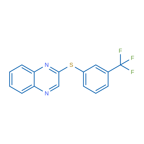 2-{[3-(trifluoromethyl)phenyl]sulfanyl}quinoxaline 1g