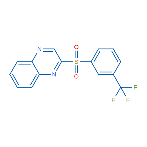 2-[3-(Trifluoromethyl)benzenesulfonyl]quinoxaline 1g