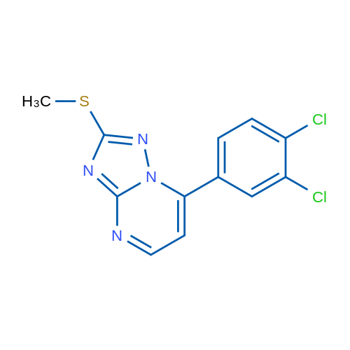 7-(3,4-Dichlorophenyl)-2-(methylsulfanyl)-[1,2,4]triazolo[1,5-a]pyrimidine 1g