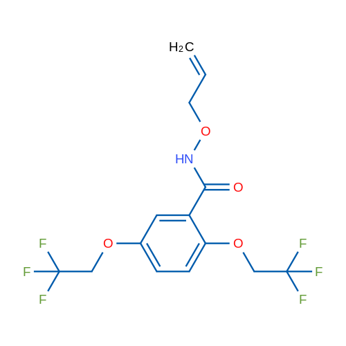 N-(Prop-2-en-1-yloxy)-2,5-bis(2,2,2-trifluoroethoxy)benzamide 1g