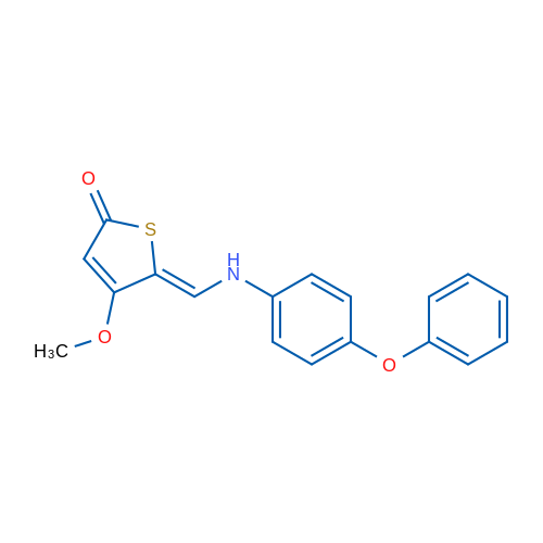 (5Z)-4-Methoxy-5-{[(4-phenoxyphenyl)amino]methylidene}-2,5-dihydrothiophen-2-one 1g