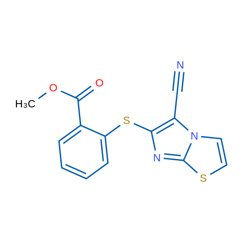 Methyl 2-({5-cyanoimidazo[2,1-b][1,3]thiazol-6-yl}sulfanyl)benzoate 1g