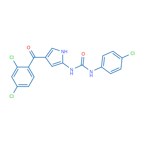 1-(4-Chlorophenyl)-3-[4-(2,4-dichlorobenzoyl)-1H-pyrrol-2-yl]urea 1g