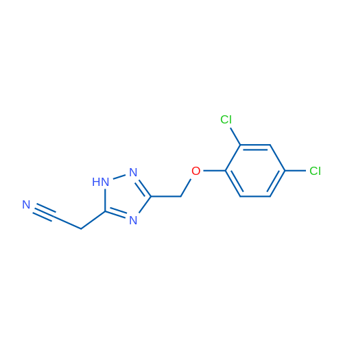 2-{3-[(2,4-dichlorophenoxy)methyl]-1H-1,2,4-triazol-5-yl}acetonitrile 1g