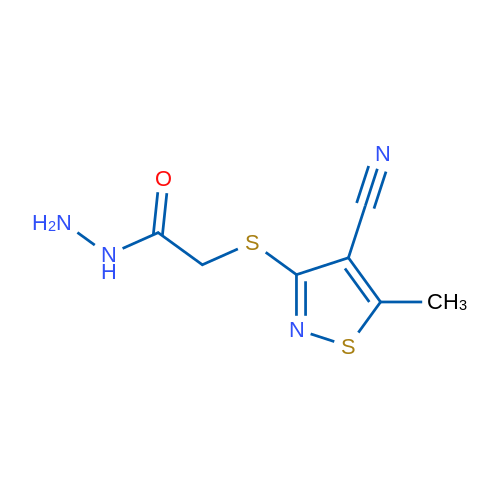 2-[(4-Cyano-5-methyl-1,2-thiazol-3-yl)sulfanyl]acetohydrazide 1g