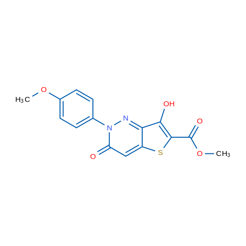 Methyl 7-hydroxy-2-(4-methoxyphenyl)-3-oxo-2H,3H-thieno[3,2-c]pyridazine-6-carboxylate 1g