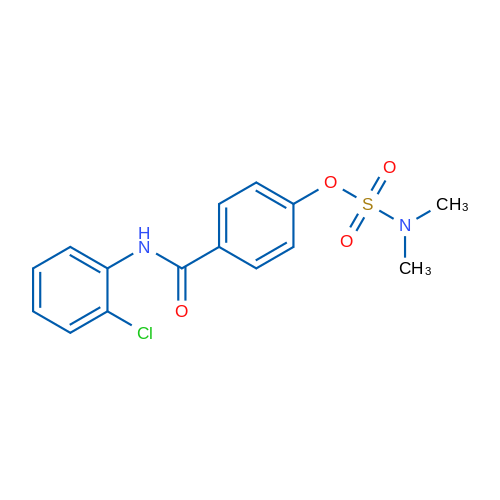 4-[(2-Chlorophenyl)carbamoyl]phenyl N,N-dimethylsulfamate 1g