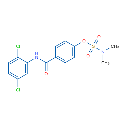 4-[(2,5-Dichlorophenyl)carbamoyl]phenyl N,N-dimethylsulfamate 1g