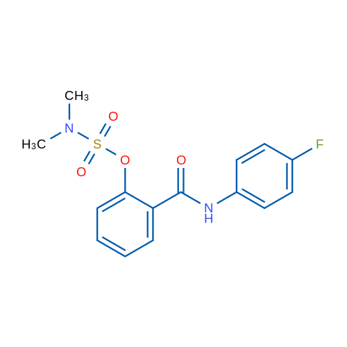 2-[(4-Fluorophenyl)carbamoyl]phenyl N,N-dimethylsulfamate 1g