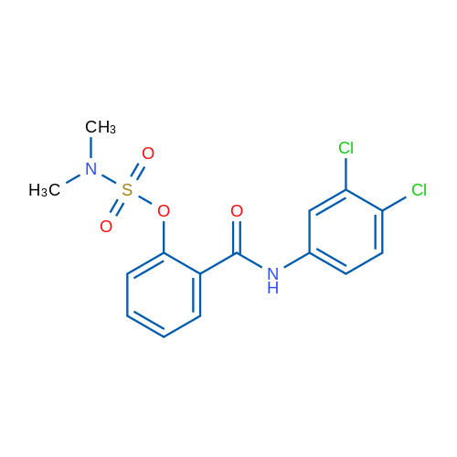 2-[(3,4-Dichlorophenyl)carbamoyl]phenyl N,N-dimethylsulfamate 1g