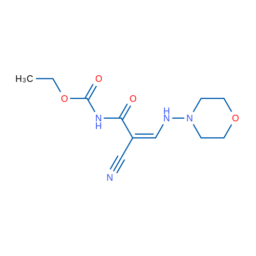 Ethyl N-[(2Z)-2-cyano-2-{[(morpholin-4-yl)amino]methylidene}acetyl]carbamate 1g