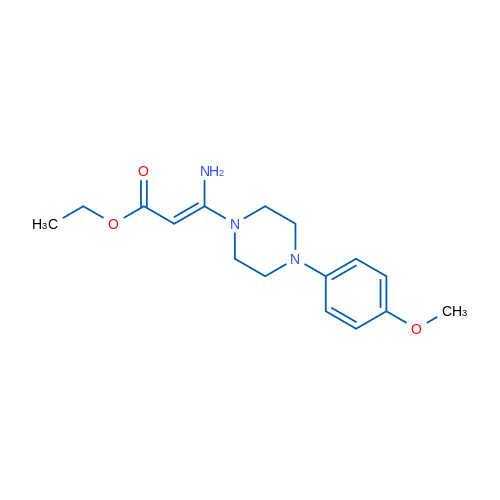 Ethyl (2E)-3-amino-3-[4-(4-methoxyphenyl)piperazin-1-yl]prop-2-enoate 1g