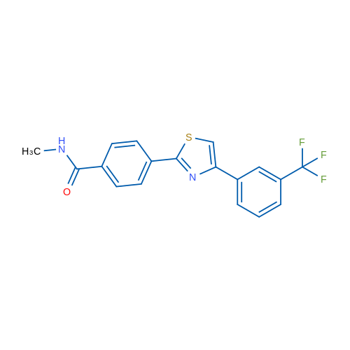 N-Methyl-4-{4-[3-(trifluoromethyl)phenyl]-1,3-thiazol-2-yl}benzamide 1g