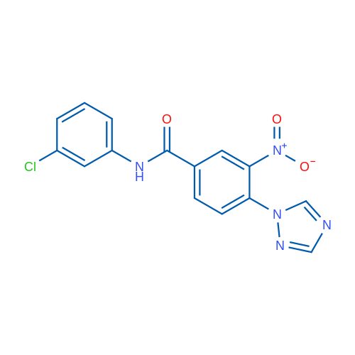 N-(3-Chlorophenyl)-3-nitro-4-(1H-1,2,4-triazol-1-yl)benzamide 1g