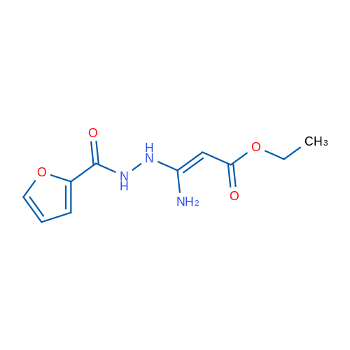 Ethyl (2Z)-3-amino-3-[(furan-2-yl)formohydrazido]prop-2-enoate 1g