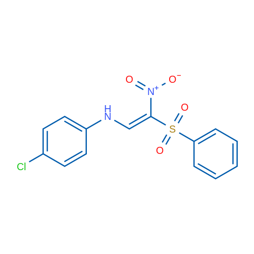 N-[(E)-2-(Benzenesulfonyl)-2-nitroethenyl]-4-chloroaniline 1g