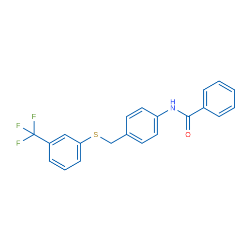 N-[4-({[3-(trifluoromethyl)phenyl]sulfanyl}methyl)phenyl]benzamide 1g